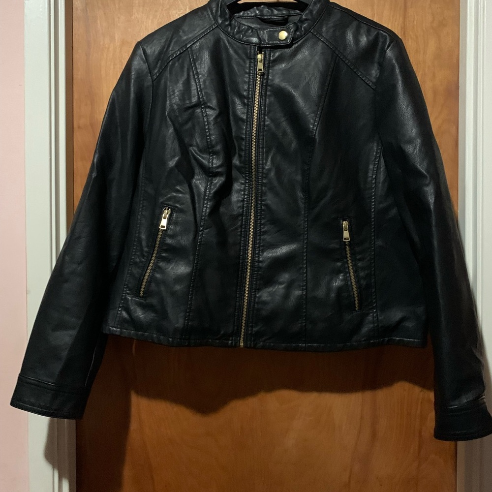 Women's Black Leather Jacket